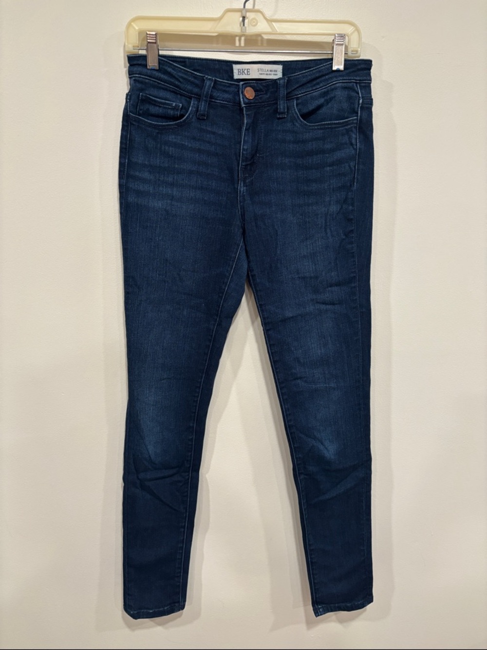 BKE Stella Mid-Rise Skinny Jeans Slim Fit - Dark Indigo